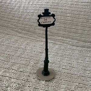 Miniature Avenue de l'Opéra Sign - Black and Gray